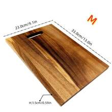1pc Rosewood Cutting Board, Cheese Board, Meat, Cheese, Bread, Vegetable And Fruit Platter, Home & Dorm Chopping Board, Kitchen Gadget, Chef Gift, Housewarming Gift, Ideal For Weddings, Gatherings, Parties, Holidays - Ginger - View 11