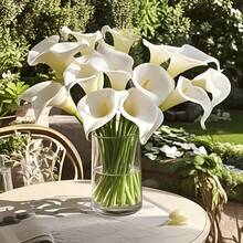 10pcs Calla Lily Flowers, Suitable For Wedding, Home And Office Decor, Especially Suitable For Mother's Day And Proposal Surprise Decoration, Can Be Used For Home, Outdoor, Living Room, Wedding Decoration, Valentine's Day, Mother's Day And Other Occasions, Excluding Vase And Bouquet Accessories. - Multicolor - View 12