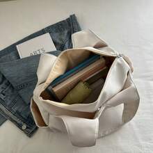 1pc Fashion Waterproof Sports Gym Bag, Large Capacity Wet & Dry Separation Yoga Fitness Bag, Women Lightweight Shoulder Handbag, Crossbody Tote Gym Bag