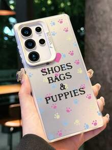 1pc Fashionable White Phone Case With Cat Paw Print Design, Featuring Full-Body Protection Against Drops And Scratches, Suitable For Everyday Use And Travelers, Compatible With IPhone XR/11 Pro Max/7P/8P/12 Pro/12 Pro Max/13 Pro/13 Pro Max/14 Pro/14 Pro Max/15 Pro/15 Pro Max/14/15Plus/16E/16 Pro/16 Pro Max/17 Pro/17 Pro Max/Air/SMART8, Galaxy A55/A15/S23/S24/S25 Ultra - White - View 2