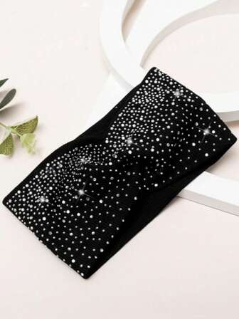 Modernt strassutsmyckat brett pannband, mångsidigt för dagligt bruk håraccessoarer modehårband