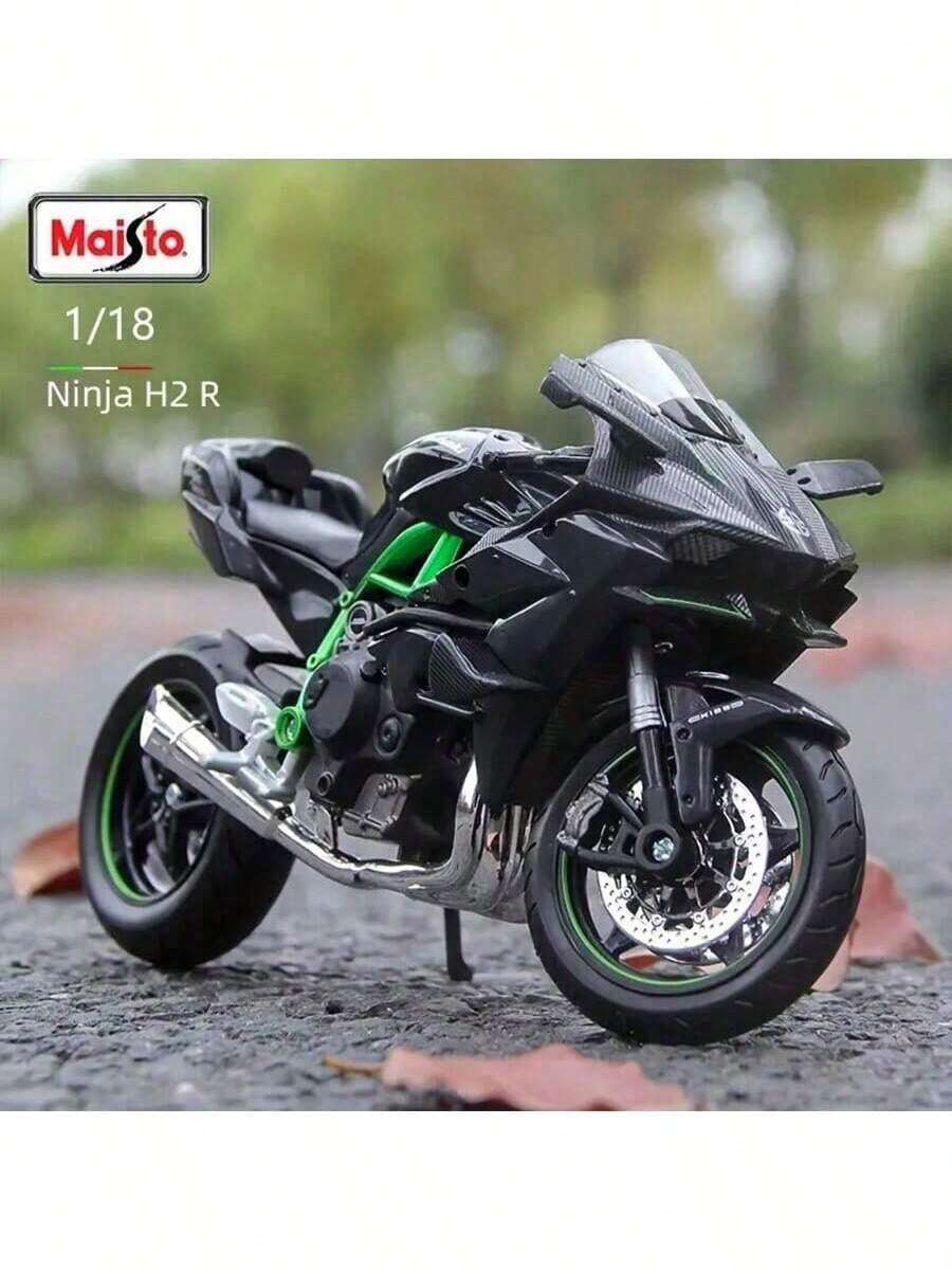 2025 New Kawasaki HR2 Alloy Motorcycle Model - Motorcycle Toy - Children's Toy Motorcycle - Birthday Gift - Easter Gift - Holiday Gift - Perfect Gift - Present - Multicolor - View 1