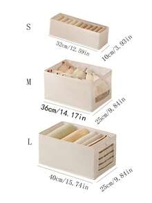 1/2pcs Foldable Fabric Storage Boxes, Wardrobe Organizer Bins For Clothes, Jeans, Underwear, Socks, Living Room Toy & Miscellaneous Desktop Organizer