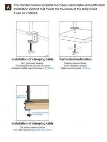 13-32 Inch Monitor Stand With Desk-Mounted Pneumatic Adjustable Swivel Monitor Arm, Mechanical Arm Computer Screen Bracket, Desk Riser, Supports 360° Rotation, Vertical/Horizontal Rotation, 10KG Load Capacity, Suitable For Flat/Curved Screens, Gaming, Work, And Entertainment