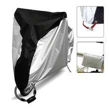 1件银黑色防风雨摩托车罩 - 反光条纹，防风防盗，带锁孔，防紫外线，防尘防雨，四季通用，适用于越野街车，冬季夏季必备户外摩托车装备 - 彩色 - 查看 3
