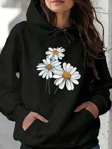 2026 AChristmas Outfit WomenWomen's Heavyweight Hoodie - Gothic Love Me Like My Demons Print Sweatshirt, Loose Fit Pullover Hoodie With Pocket & Drawstring Hood, Long Sleeve Winter Sweater For WomenLoose And Comfortablewinter Clothes For Women - 黑色 22 - 查看 12