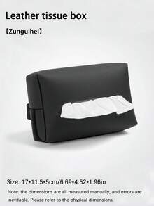 1个车载纸巾盒扶手盒纸巾架，可悬挂在汽车座椅靠背或遮阳板上，汽车内饰配件 - 黑色 - 查看 10