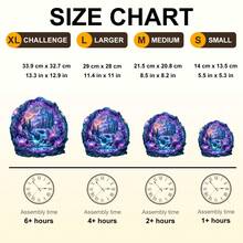 1pc Crystal Mine Landscape Wooden Jigsaw Puzzle, Asymmetrical Animal Shaped Wooden Puzzle Toy, Unique Party Game Gift, Decorative Art Puzzle, Tabletop Magic Puzzle, Children's Educational Puzzle, Holiday Gift, Adult Wooden Puzzle, New Year Gift, Back To School Gift, Birthday Gift (2D Puzzle) - Multicolor - View 4