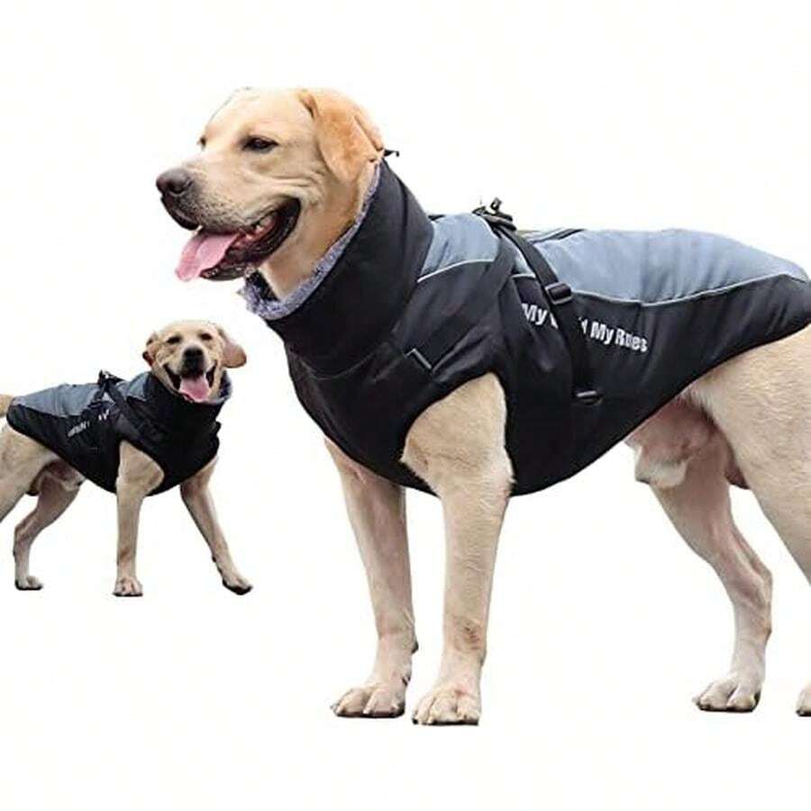 Chaqueta cálida para perros Abrigo de invierno impermeable para mascotas Ropa reflectante cálida a prueba de viento para perros pequeños, medianos y grandes(5XL) - 2XL - Ver 1
