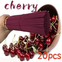 20/60/140/200pcs Natural Cherry Scented Incense Sticks - High Quality Wooden Incense, Cherry Essential Oil, Home, Yoga, Office, Tea Room Fragrance, Suitable For Halloween, Christmas, Easter And Other Holidays, Cherry Themed Items, Holiday Decor, Elegant Packaging, Natural Wooden Incense Sticks - 22cm Rose-red Cherry - View 10