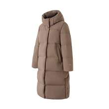 Adidas Long Down Jacket 2025 Winter New Style Women's Hooded Thick Windproof And Water-Repellent Outerwear