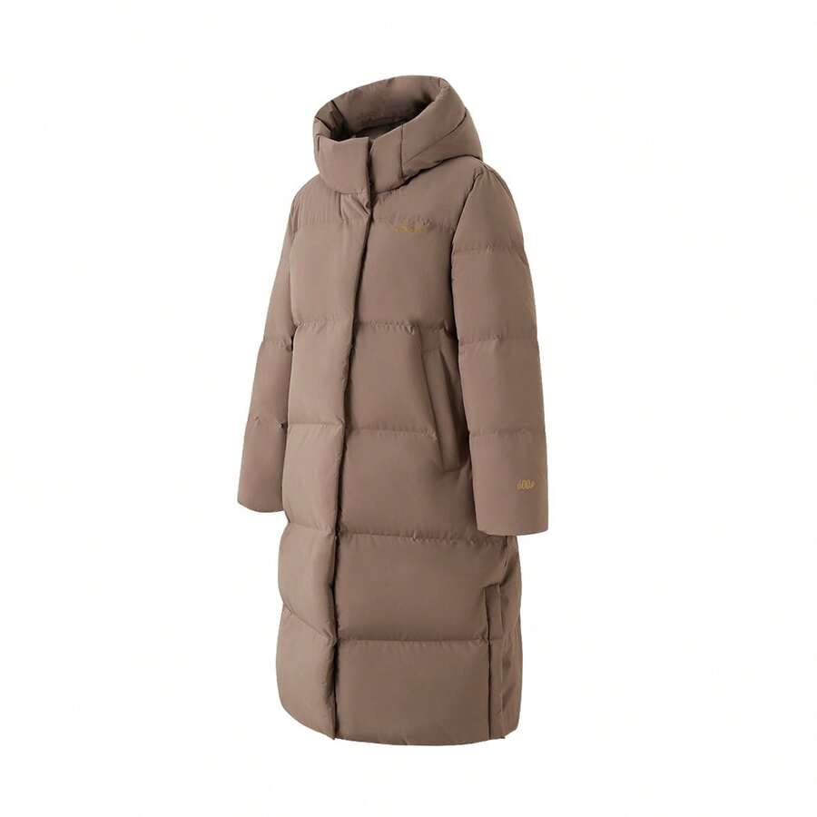 Adidas Long Down Jacket 2025 Winter New Style Women's Hooded Thick Windproof And Water-Repellent Outerwear