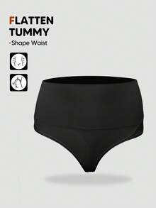 1pc Women High Waist Lace Shapewear Panty, Seamless Shaping Underwear, Cinched Waist Design, Comfortable All Day Wear - View 2