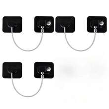 1pc/2pcs/3pcs High-Security Safety Lock, Multi-Functional Cabinet/Door/Window/Refrigerator Lock - Black - View 13