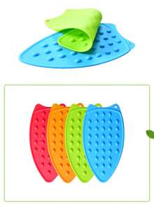 1 件装硅胶熨烫垫，纯色隔热硅胶桌布，可折叠硅胶垫，加厚防水防滑垫，公寓、大学宿舍、返校用品、家居、办公及旅行必备配件 - 彩色 - 查看 5