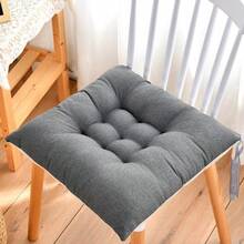 1件加厚亚麻坐垫，椅子垫，适用于办公室、学校，四季皆宜 - 彩色 - 查看 11