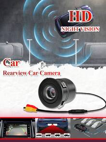 Car Rearview Flat Mounted Reversing Camera With Night Vision And Wide Viewing Angle Is Universal Suitable For Trucks/SUVs/Buses/Trucks/Pickups/RVs
