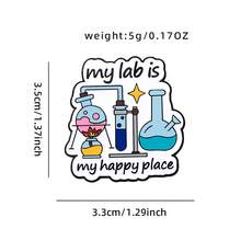 1/4 piezas Serie de profesión médica Broche de aleación de zinc, Hebilla de cinturón de equipo de laboratorio Decoración de mochila Insignia - Multicolor - Ver 10