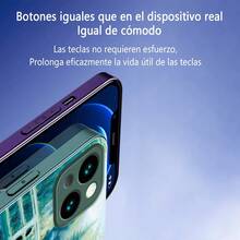 1 pieza Funda protectora de teléfono con Diseño De Gatos Negros En Puente con cristal de imitación chapado en lujo, a prueba de golpes,Protección completa contra caídas, resistencia a impactos y prevención de rayaduras, compatible con  17/17 Air/17 Pro/17 Pro Max, 16, 16 Pro, 16 Plus, 16 Pro Max, 15, 14, 14 Pro Max, 13, 12, 11,Galaxy A55/A54/S23 Ultra/S22 Ultra/S23,Cristal Realista de Alta Definición,diseño creativo y de moda para hombres y mujeres" - Plateado - Ver 8