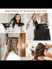 1/10/20 chiếc kẹp tóc tạo kiểu chân tóc, kẹp tóc kim loại chuyên nghiệp dùng trong salon, dụng cụ tự làm tóc, phụ kiện tóc, dụng cụ tạo kiểu tóc. - Nhiều màu - Xem 7