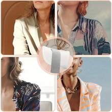 1pair/2pairs Thick Sponge Shoulder Pad, Black & White, Bare Shoulder Pad Sewing DIY For Jacket, Wedding T-Shirt, Fashion Garment - Multicolor - View 10