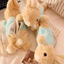 LAPICERA DE PELUCHE EN FORMA DE CONEJO Suave y Cálido para Niños y Adultos - Camel - Ver 6