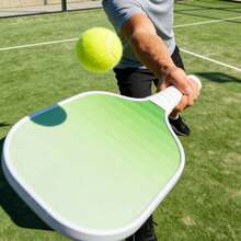 1pc Wooden Pickleball Paddle (Pickleball Not Included), Rough Surface, Grip & Bounce, 2-Player Sport, Christmas Gift, Unisex - Multicolor - View 3