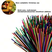 25/86/196支混合香型竹香，包含玫瑰、薰衣草、茉莉、樱花等多种香味。适用于家居香氛、冥想、瑜伽、阅读，尤其适合圣诞节、复活节、感恩节、居家及工作放松等场合。