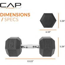 Barbell Coated Dumbbell Weight |   Multiple Options Pairs & Sets - 鍍鉻把手 - 查看 11