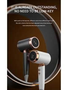 Melaide 专业级1400瓦吹风机——快速干发、低噪音、带集风嘴、沙龙级护发体验，居家旅行两相宜，完美节日礼物 - 彩色 - 查看 4