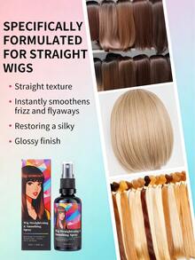 假发拉直柔顺喷雾，蕴含摩洛哥坚果油和角蛋白——柔顺、防毛躁、防静电，为合成发和真人发假发增添光泽 - 其他 - 查看 3