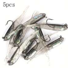 小灰鱼、小银鱼、软饵、铅钩、软鱼诱饵、亚仿真饵、仿生叉尾软饵 - 彩色 - 查看 13