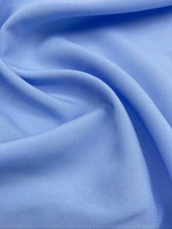 1 st supermjukt 4-vägs stretchigt blått fjädrande polyestertyg, klädfodertyg för gör-det-själv-sömnad