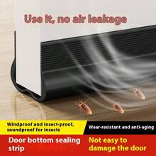 3.5厘米/1.38英寸 - 4.6厘米/1.81英寸厚门窗密封条，隔音、防风、遮光门窗密封胶带 - 彩色 - 查看 4