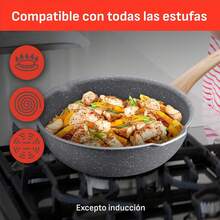 Ccon tapa Healthy Cook, con Antiadherente Mineralia para un perfecto deslizamiento, con Termo-Señal - Ser - Ver 7