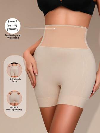 1-Piece Women's Shaping Shorts Waist Cinching Pants For Butt Lift & Body Sculpting Smooths Flattens Bulges Ideal For Daily Layering, Commuting & Dates