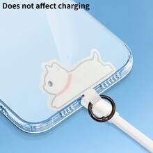 Universal White Cute Cat Nylon Anti-Lost Lanyard - Detachable Phone Hanging Cord Strap Patch Tether Pad - Multicolor - View 12