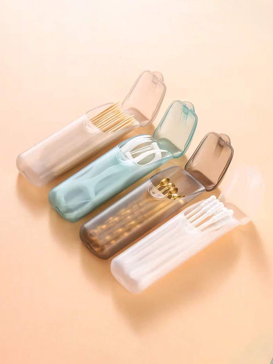 1个/3个装便携式药盒，方便携带，可存放药片、牙签、牙线及各种小物件。小巧紧凑，节省空间，轻便易携。