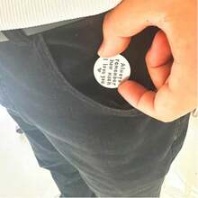 2pcs Heartfelt Pewter Pocket Tokens, Hand Stamped Personalized Pewter Pocket Token, Honest Pewter Token, Suitable For Birthday, Party, Valentine's Day, Mother's Day, Teacher's Day, Anniversary, Graduation, New Year, Wedding Gifts - Multicolor - View 5