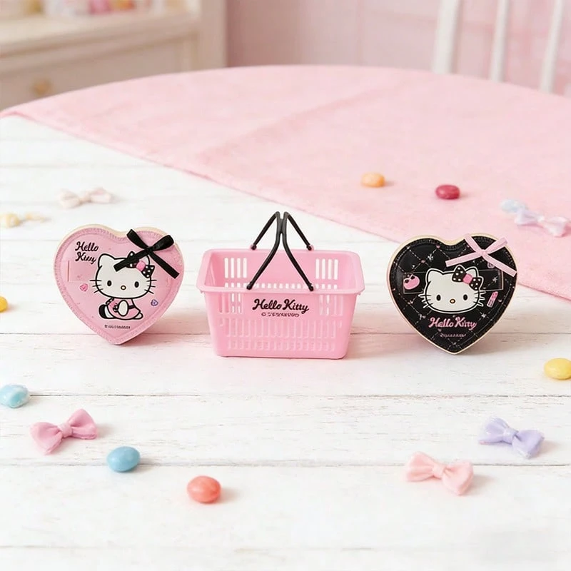 Miniso Sparkling Party Series Heart-Shaped Cotton Candy Puff Set - Soft & Skin-Friendly, Dual-Use For Dry/Wet Makeup & Touch-Ups(1 PC) - Multicolor - View 1