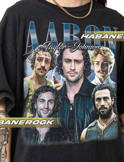Limited Aaron Taylor Johnshon Vintage T-Shirt Gift For Women And Man Unisex T-Shirt