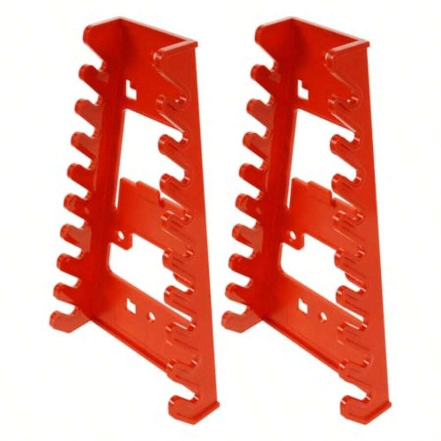 R-LIFKOME 2 Piezas -mounted tool organizer rack tools stoe rack gae  mount ware organizer gae  self stoe Red - Rojo - Ver 1