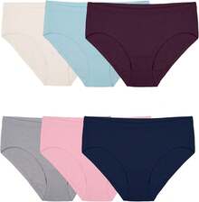 Ropa interior Beyondsoft para mujeres de Fruit of Loom (tallas regulares y grandes), hipster-modal-paquete de 6 colores surtidos, - 1 - Ver 9