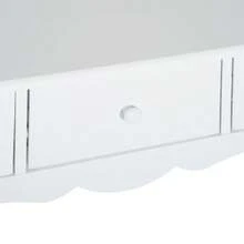 HOMCOM Bench Table - Trắng - Xem 9