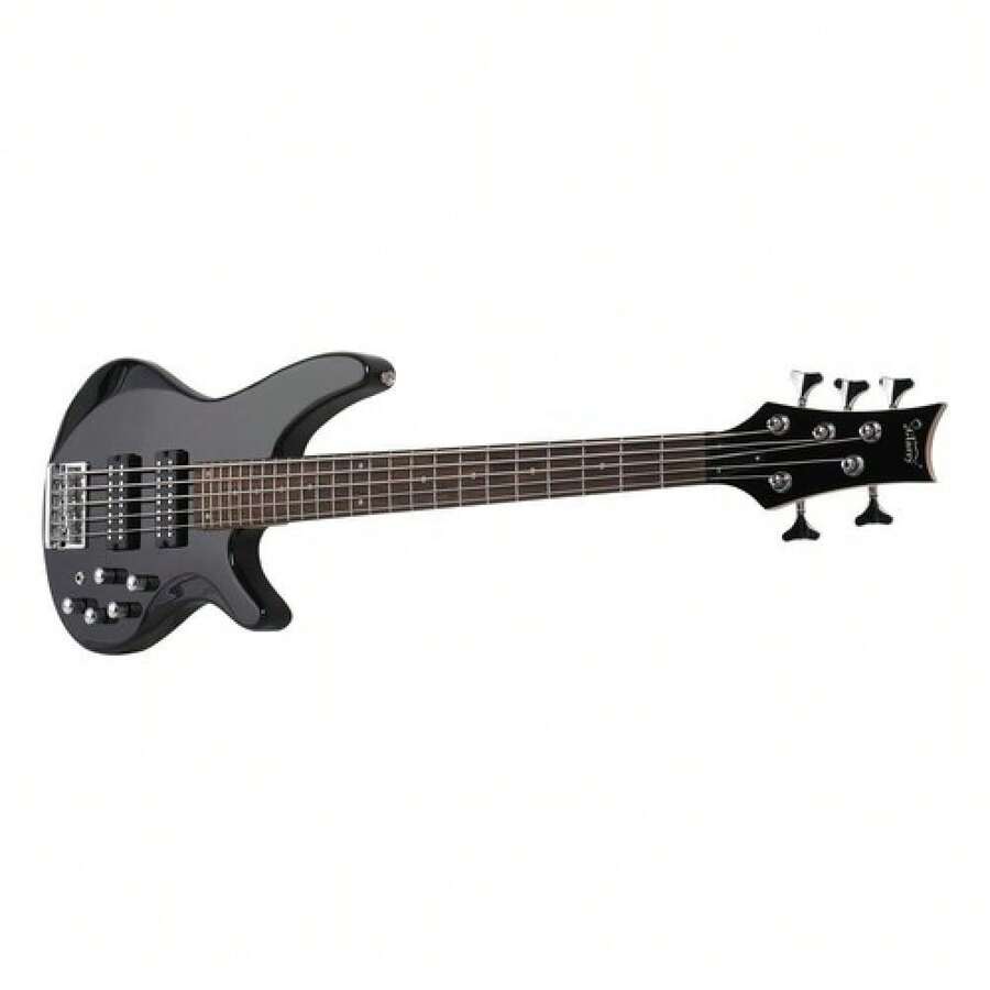 Glarry 44 Right Handed Bass Guitar 5 Strings School Student Black - 1 - 查看 1