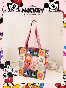 Túi mua sắm chính hãng Disney, 1 chiếc, họa tiết Mickey, dung tích lớn, có thể gấp gọn, túi đeo vai dây rút, túi xách nhẹ, được cấp phép chính thức - Nhiều mẫu để lựa chọn, phù hợp cho nữ/bé gái/phụ nữ, hoàn hảo cho sử dụng hàng ngày/mua sắm/đi chơi. - Nhiều màu - Xem 8