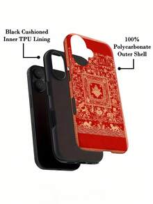 Funda de espejo con diseño floral oriental. Esta funda única también funciona como espejo y es compatible con  17,  16 Pro Max,  15 Pro Max,  13 y  12. Fabricada en TPU resistente para una protección eficaz contra golpes y caídas. Un regalo ideal para familiares, amigos o seres queridos en cualquier ocasión, como cumpleaños, vacaciones o simplemente porque sí. - Blanco - Ver 7