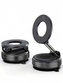 360°旋转可折叠磁吸车载手机支架，真空吸盘式手机支架，适用于汽车和摩托车，导航支架，强力吸盘手机支架，兼容和安卓手机，送亲朋好友的礼物，汽车配件 - 彩色 - 查看 12