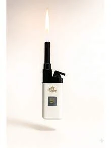 FIRE Rechargeable Torch Lighter – Extended Nozzle, Colorful EZREACH Style - 2 UNITS WHITE - View 2