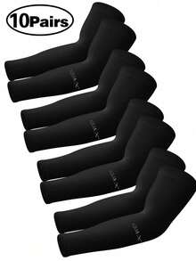 4Pairs Sun Protection Cooling Arm Sleeves Compression - Cover Up - Sun Sleeves For Men Youth,School Halloween Accessories Winter Gloves Sleeves Cover Arms Arm Warmers Autumn Outfits Halloween Costumes Black Arm Sleeve Gifts For Men - A - View 13